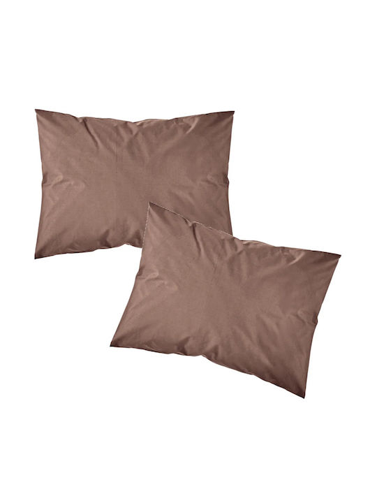 Borea Solid Σεντόνι Υπέρδιπλο με Λάστιχο 160x200+40εκ. 9.καφέ