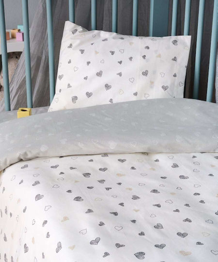 Kentia Marker 22 Комплект Бебешки Чаршафи За Количка Памучни Бели 120x170бр 3бр