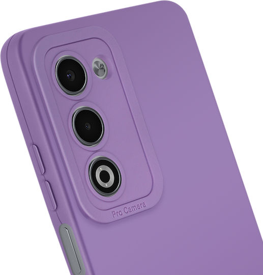 Avizar Soft Silicone Case Oppo A5 Camera Reinforcement Purple