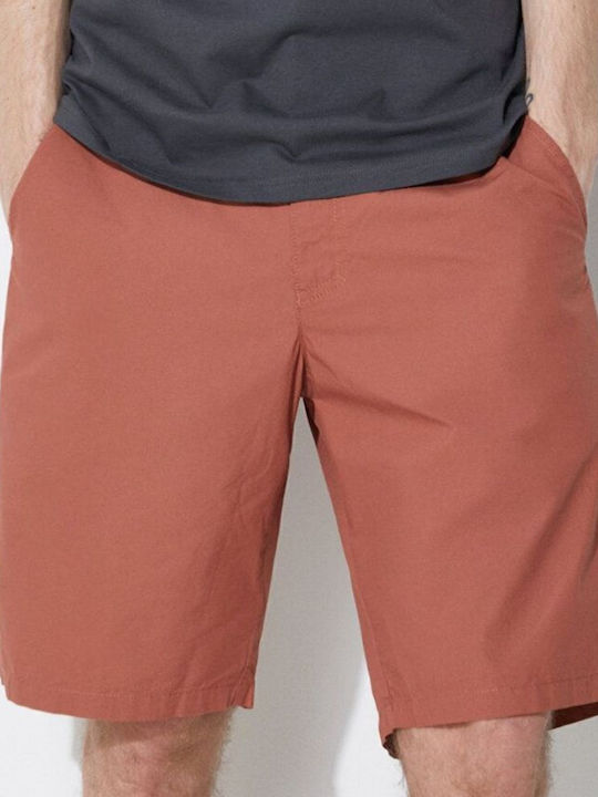 Washed Out Men's Shorts Chino Burgundy