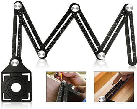 Carpenters Aluminum Angle Ruler 17.5cm