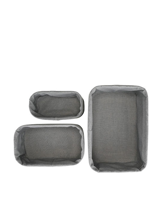 Estia Бамбуково Essentials Кошница за Съхранение Бамбуков Черен 30.4x20.5x12.2см 3 Бройки Estia Бамбуково Essentials Кошница за Съхранение Бамбуков Черен 30.4x20.5x12.2см 3 Бройки