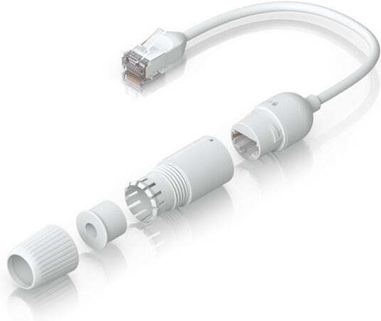 Ubiquiti F/UTP Cat.6a Network Cable Ethernet 0.15m White 2 Pieces