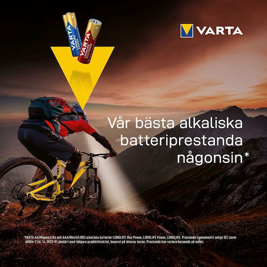 Varta Longlife Power Alkaline Batterien AA 1.5V 24Stück