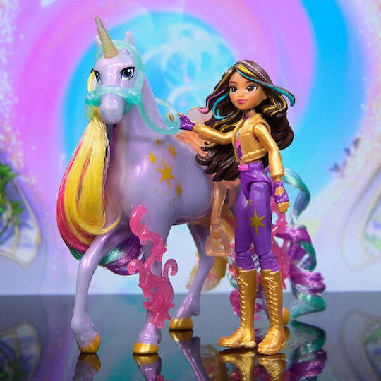 Spinmaster Unicorn Academy Sophia Eu Haris Adevărată Coamă Coada Perie