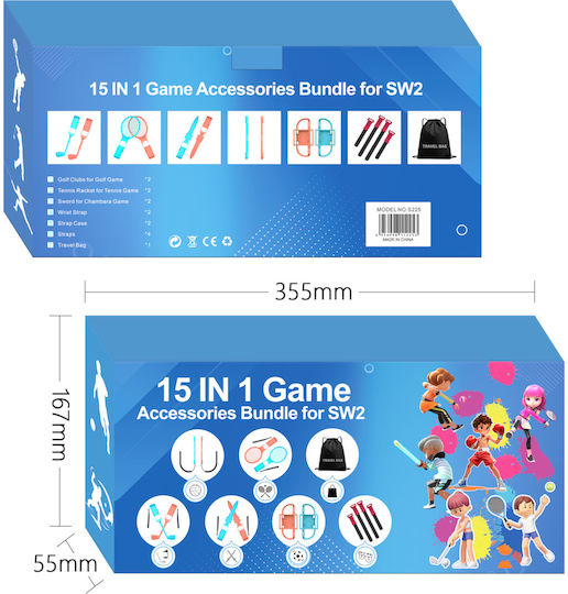 Set Accesorii Joc Sportiv 15in1 Nintendo Switch 2
