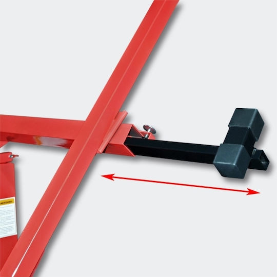 Wiltoc Lifting Table Drywall / Panels Foldable for Weight Load up to 68kg Red