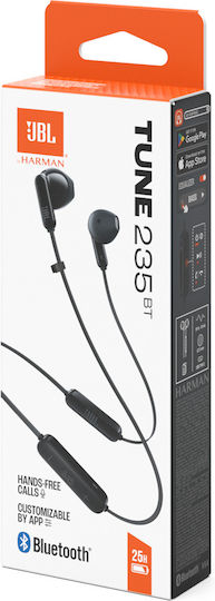 JBL Tune 235BT Earbud Bluetooth Handsfree Earphones with Sweat Resistance Black