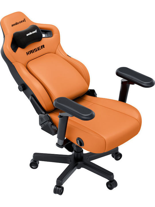 Anda Seat Kaiser-4 V2 XL Геймърски стол с регулируеми подлакътници Оранжев
