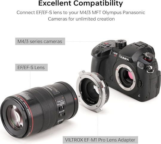 Viltrox EF-M1 PRO Adaptor Obiectiv