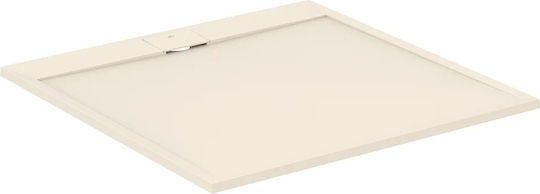 Ideal Standard Ultra Flat S I Life Quadratisch Künstlicher Stein Dusche x100cm Beige