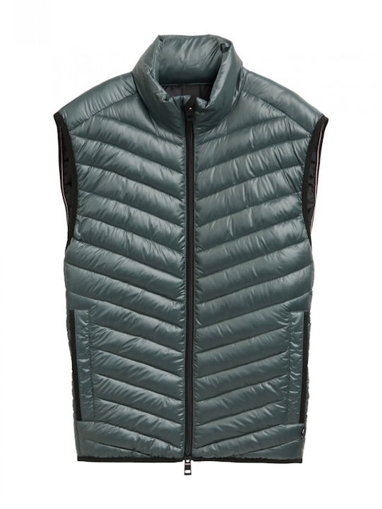 Gecă Puffer Fără Mâneci Waterproof Verde