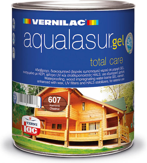 Vernilac Aqualasur Gel Пропитка 607 Кестен Сатен 750мл