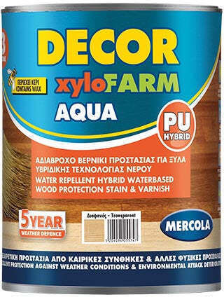 Mercola Decor Xylofarm Aqua Polyurethan Wasser Kiefer Satin,σατεν 750ml