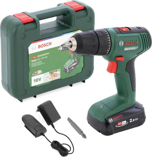 Bosch Easy Bohrschrauber 18V-40 Akkuschrauber Batteriebetrieb Brushless 18V 1x2Ah