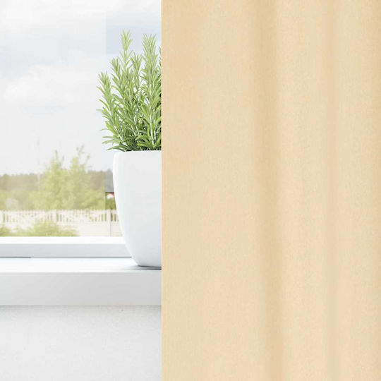 vidaXL Set of Beige Blackout Window Curtains with Pencil Pleat 140x175cm