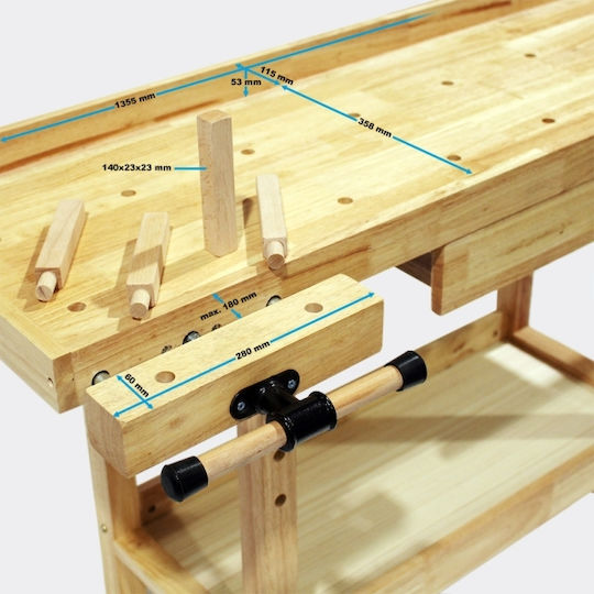 Wiltoc Πάγκος Εργασίας 145x49x86cm 62452