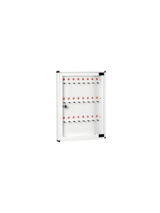 Viometal LTD Wand-Schlüsselanhänger Metallisch 1524 24 Haken Braun 24 Haken Mit Schloss 30x3x40cm