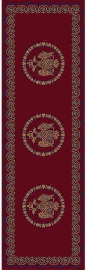 Isexan Byzantium Църковен килим кръгъл Червено с диаметър 100εκ. 40-1010-5000