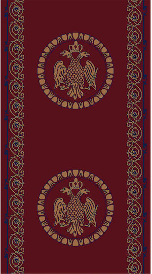 Isexan Byzantium Εκκλησιαστικό Χαλί Στρογγυλό Red με Διάμετρο 150εκ. 40-1515-5000