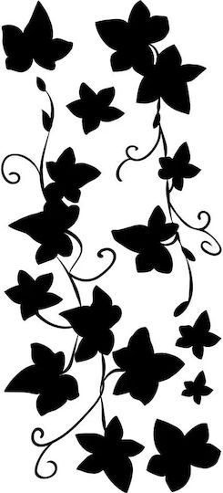 Стикери за стена Ivy Silhouette 59182 45x35см черни Ango