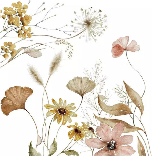 Стикери за стена Field Flowers 54123 72x58см бежови Ango Стикери за стена Field Flowers 54123 72x58см бежови Ango