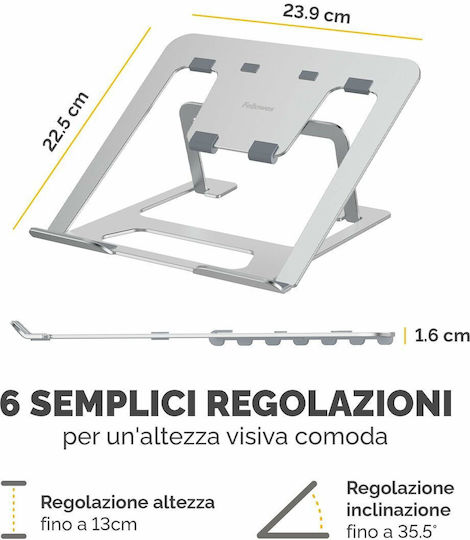 Fellowes Стойка за Лаптоп до 15" Сребрист