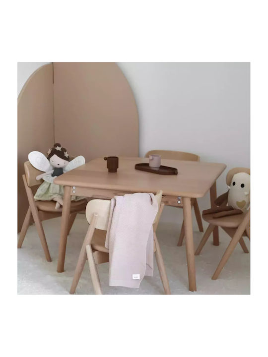 Kids Table for Painting made of Wood Curve Lab