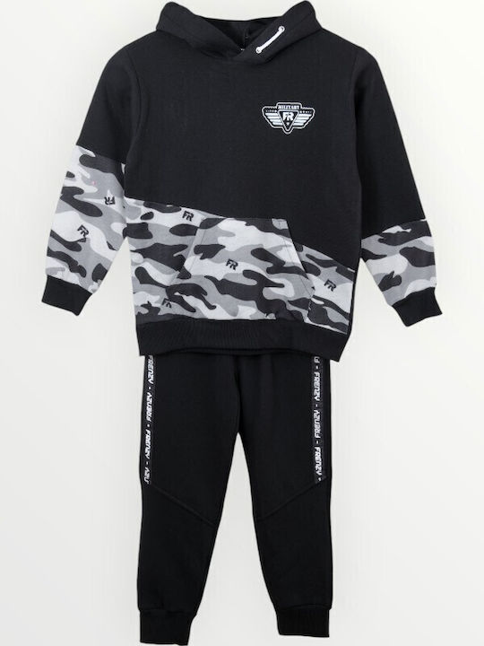Kinder Sweatpants Set - Jogginganzug Black-grey 2Stück