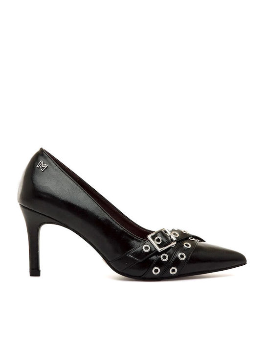 Black High Heels with Strap