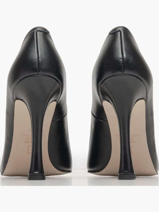 Leather Black Heels