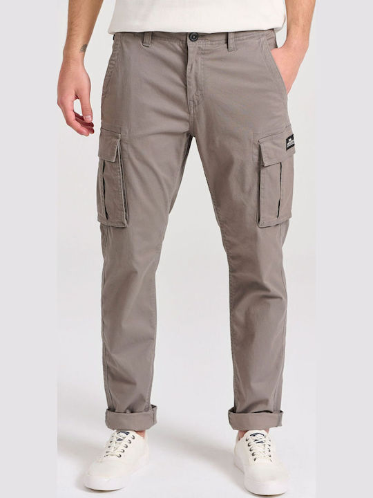 Trousers Cargo Elastic in Regular Fit Gray