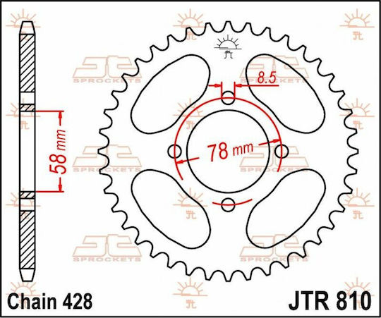 JT Sprockets Rear Sprocket for Daytona Cruise
