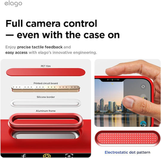 Elago Back Cover Σιλικόνης Κόκκινο (iPhone 17 Pro Max)