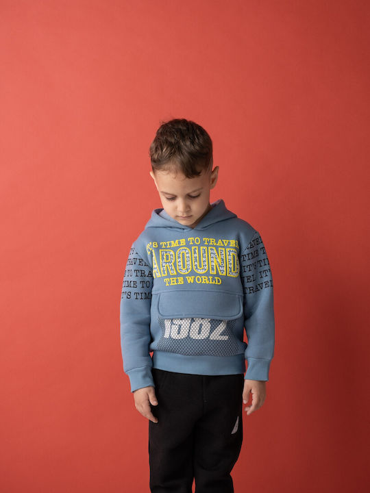 Kids Tracksuits Dri-Fit Blue Set With Top 2 Pieces