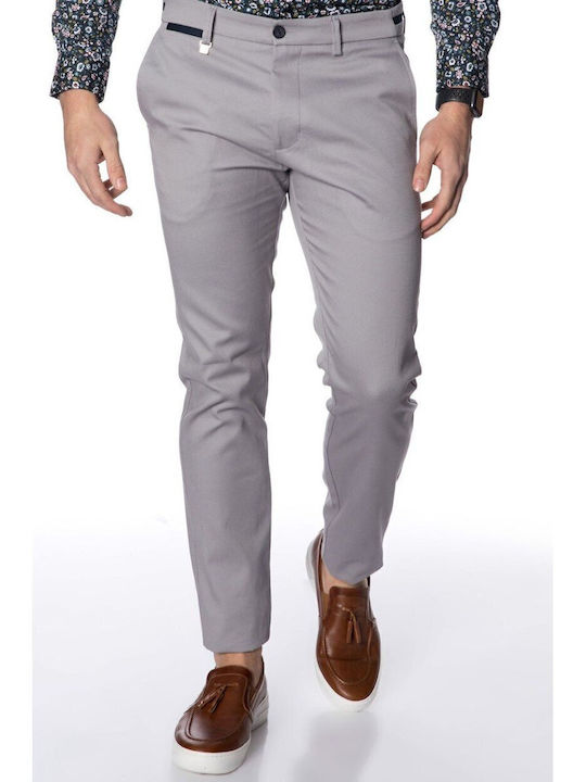 Hose Chino Elastisch in Schlanker Passform Grey