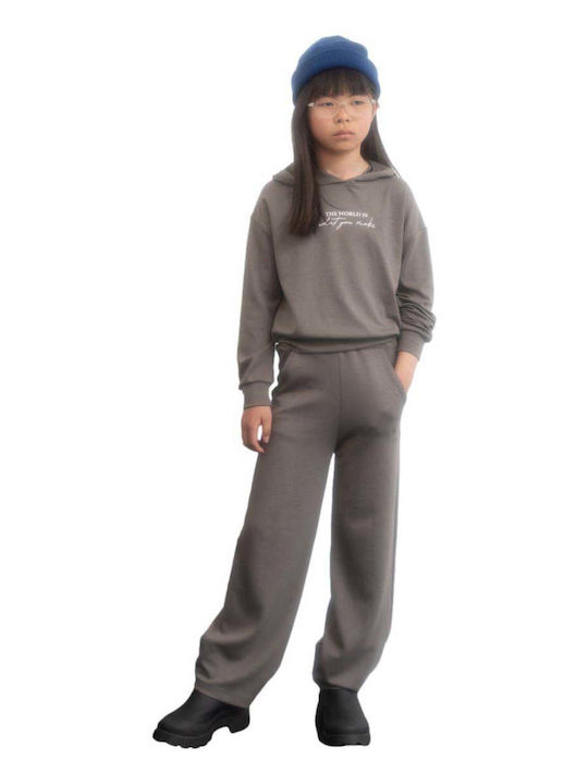 Kids Sweatpants Set Anthracite 2pcs