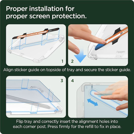 Spigen Tesla Ez Fit Refill Anti Glare Screen Protector 1 Pack Tesla Model Y/3 Agl04338