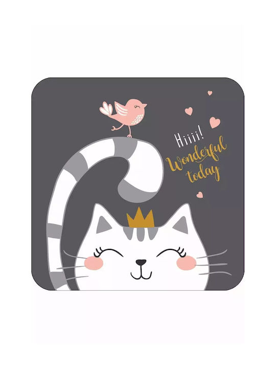 Bath Mat Cat Bird Design
