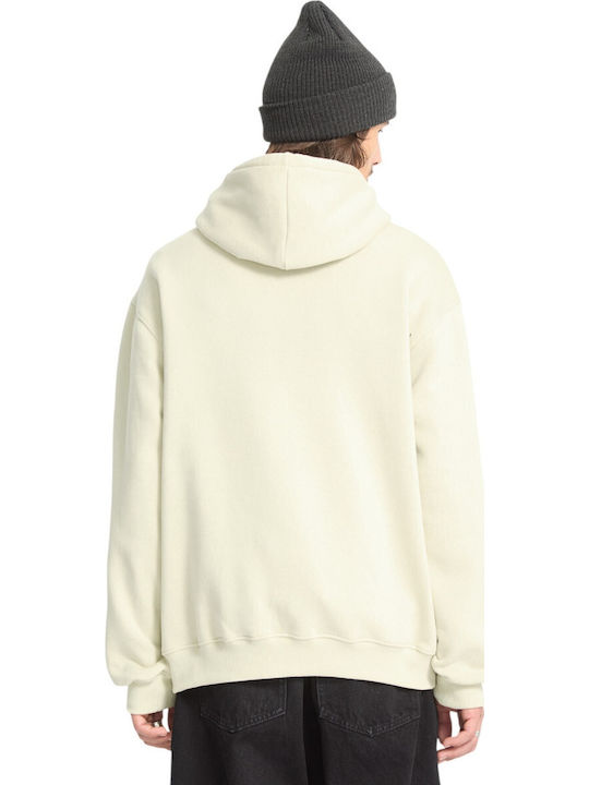 Single Суитшърт с Качулка Light Beige