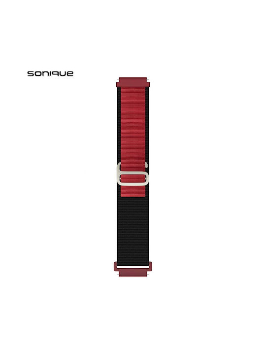 Λουράκι Nylon Alpine Loop Band Sonique 22mm Samsung Huawei Amazfit Xiaomi Honor Μαύρο Κόκκινο Λουράκι Nylon Alpine Loop Band Sonique 22mm Samsung Huawei Amazfit Xiaomi Honor Μαύρο Κόκκινο