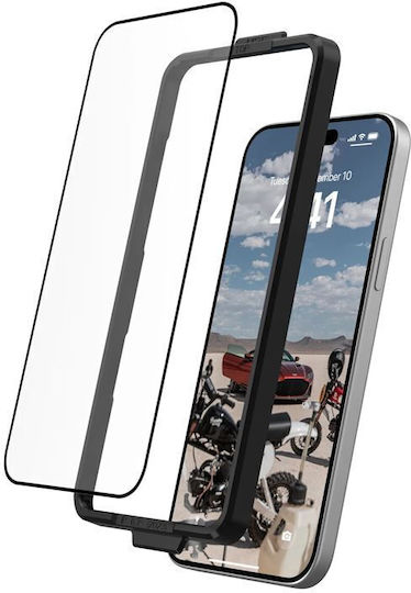 UAG Tempered Glass Μαύρο (iPhone 15 Plus)