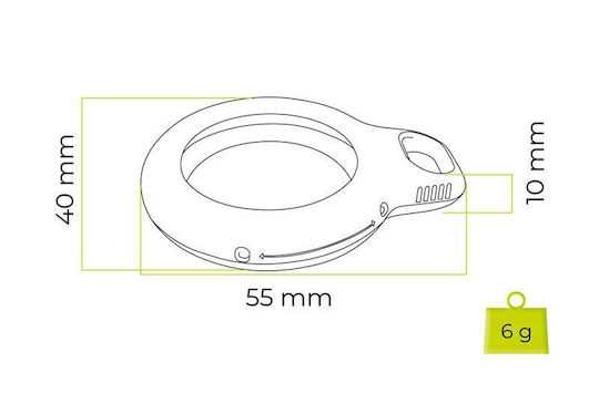 Mobile Origin Airtag Loop A1 Fall Kompatibilität Apple AirTag Rosa