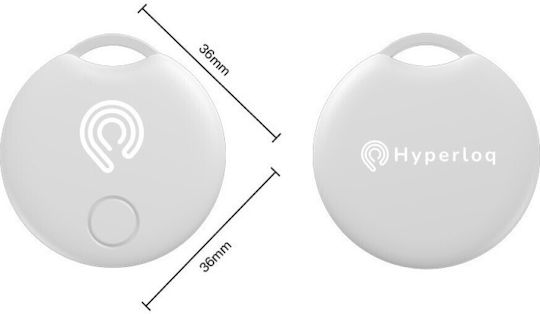 Hyperloq NeoTag Classic Compatible With Apple Find My Light Blue