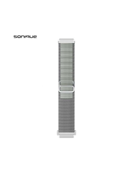 Λουράκι Nylon Alpine Loop Band Sonique 20mm Samsung Huawei Amazfit Xiaomi Honor Γκρι Λουράκι Nylon Alpine Loop Band Sonique 20mm Samsung Huawei Amazfit Xiaomi Honor Γκρι