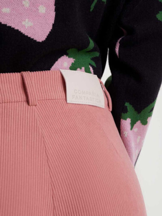 Damen Stoff Hose Pink