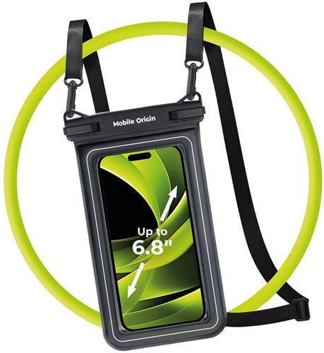 Mobile Origin Waterproof Floating Case Small Pouch 6 8" Black White Dbxl-blk-wht02