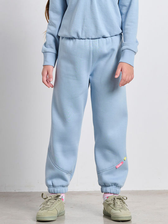 Kids Sweatpants Blue Capital Logo
