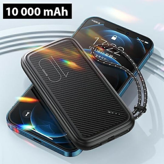 Usams PB56 Powerbank 10000 mAh 22,5 W mit 2 USB-A-Ausgangsanschlüssen Weiß