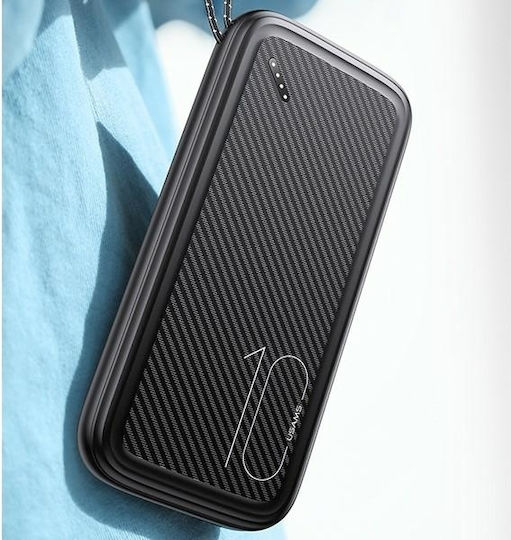 Usams PB56 Powerbank 10000 mAh 22,5 W mit 2 USB-A-Ausgangsanschlüssen Weiß